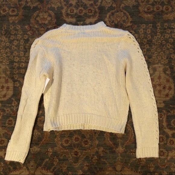 Woven Heart Open Stitch Pullover Sweater NWT - Picture 10 of 11